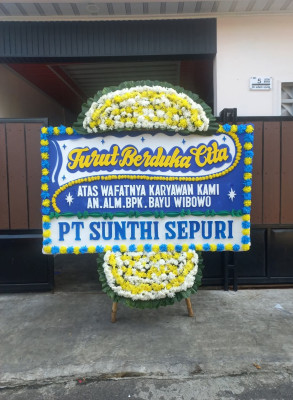 Papan Bunga Duka di Gandayasa